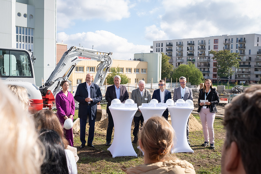 Spatenstich zum Neubau der Speisenversorgung in der Klinik Donaustadt