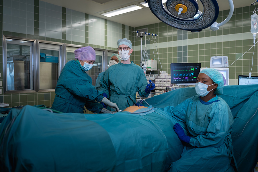 OP in der Klinik Donaustadt