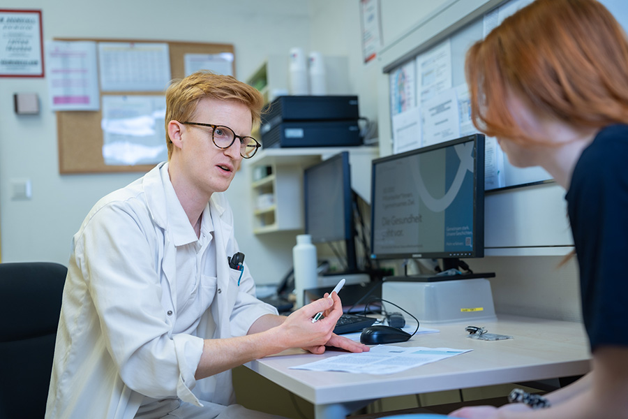Patient*innengespräch in der Klinik Donaustadt